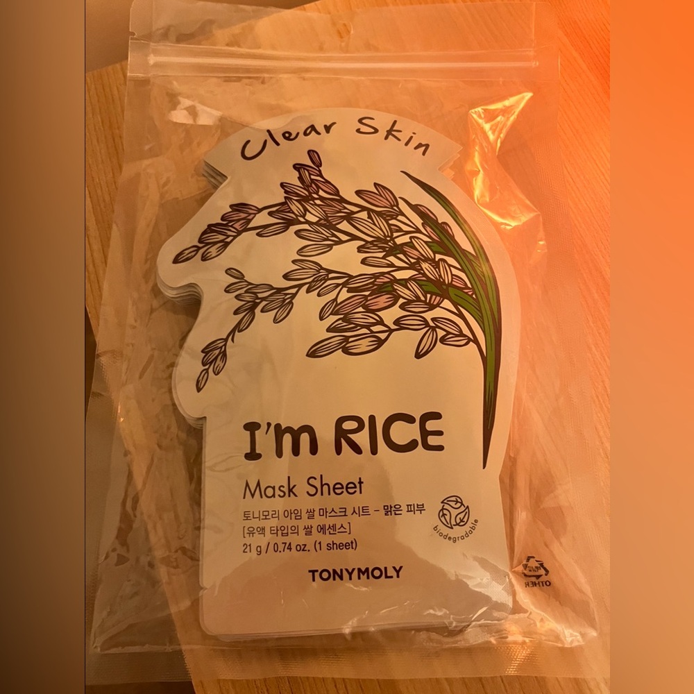 Tony Moly “I’m Rice” Face Masks